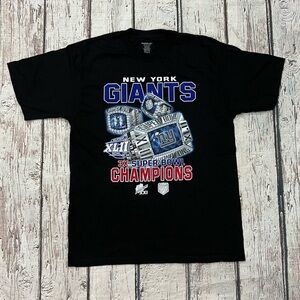 New York Giants NFL Football Super Bowl XLII Sports Reebok tshirt